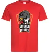 Мужская футболка Chiken dinner Красный фото
