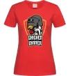 Женская футболка Chiken dinner Красный фото