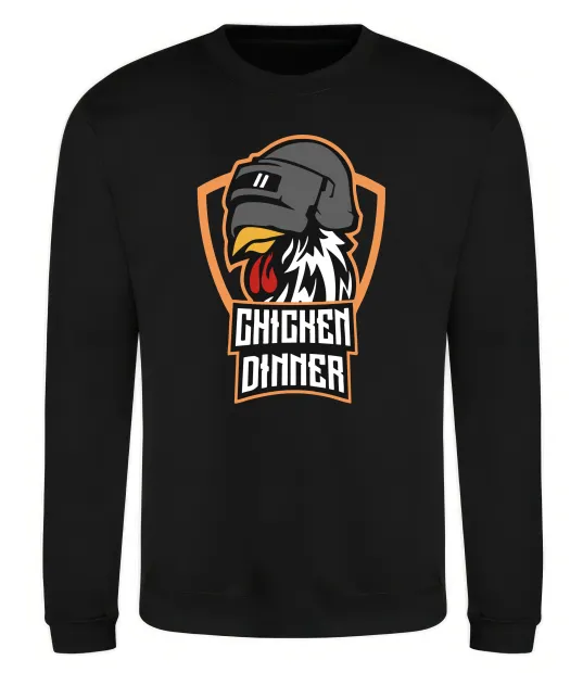 Свитшот Chiken dinner Черный фото