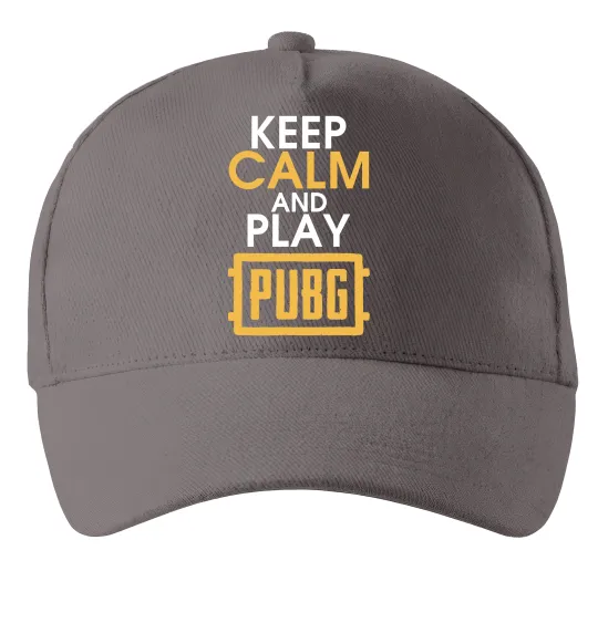 Кепка Keep calm play PUBG Серый фото
