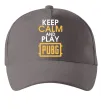 Кепка Keep calm play PUBG Серый фото