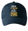 Кепка Keep calm play PUBG Темно-синий фото