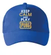 Кепка Keep calm play PUBG Ярко-синий фото