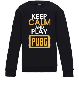 Детский Свитшот Keep calm play PUBG