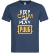 Мужская футболка Keep calm play PUBG Темно-синий фото