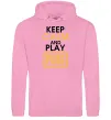 Женская толстовка (худи) Keep calm play PUBG Розовый фото