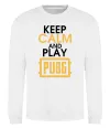 Свитшот Keep calm play PUBG Белый фото