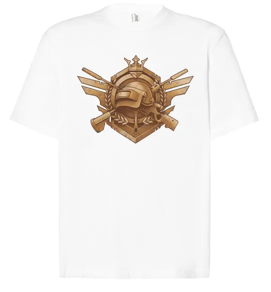 Футболка Оверсайз PUBG logo Белый фото