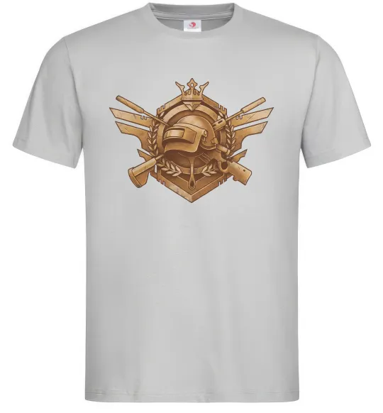 Мужская футболка PUBG logo Серый фото