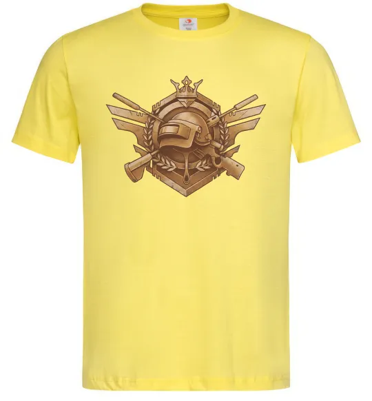 Мужская футболка PUBG logo Лимонный фото