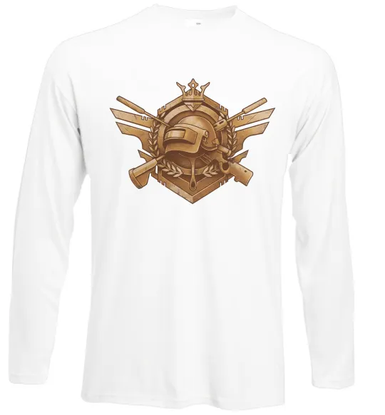 Лонгслив PUBG logo Белый фото