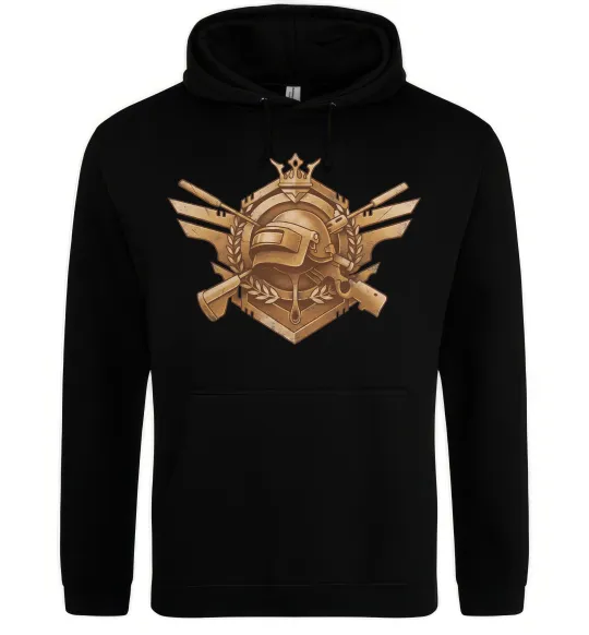 Мужская толстовка (худи) PUBG logo Черный фото