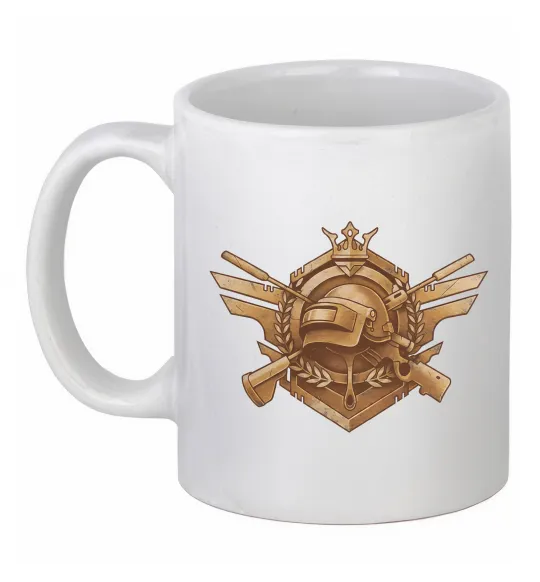 Чашка керамическая PUBG logo Белый фото