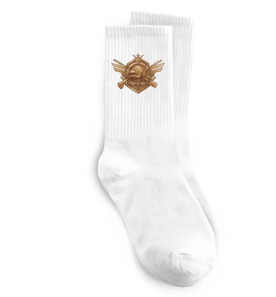 Носки PUBG logo Белый фото