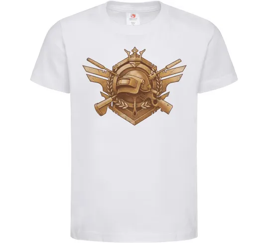 Дитяча футболка PUBG logo Білий фото