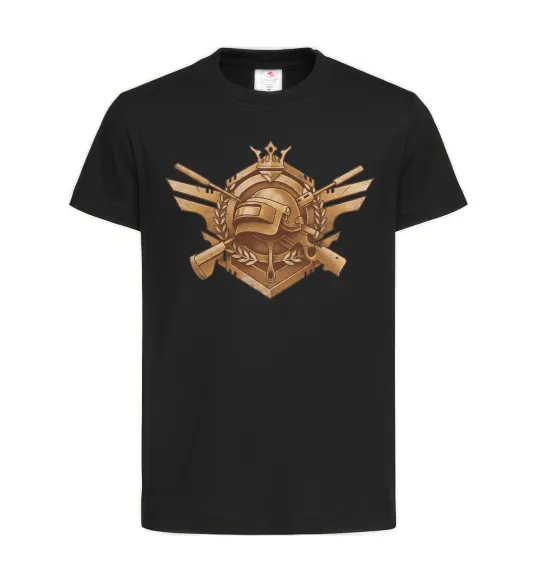 Дитяча футболка PUBG logo Чорний фото