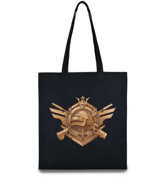 Эко-сумка PUBG logo Черный фото