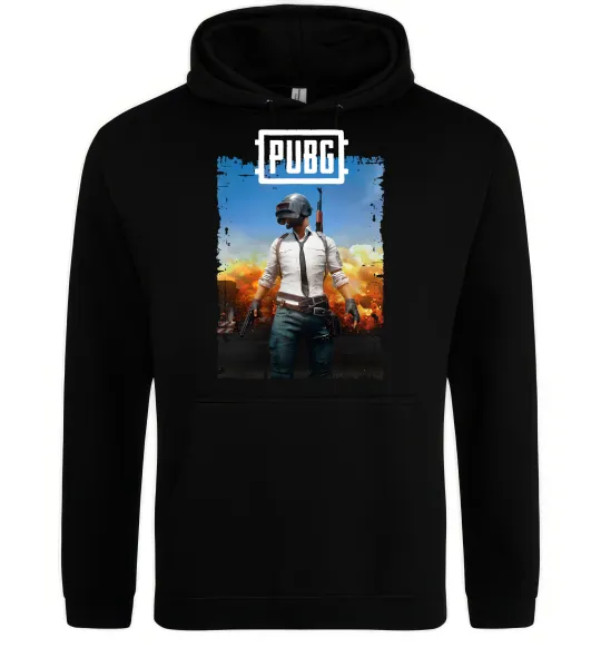 Жіноча толстовка (худі) Пабг персонаж Чорний фото