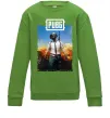 Детский Свитшот Пабг персонаж Лаймовый фото