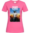 Жіноча футболка Пабг персонаж Яскраво-рожевий фото