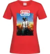 Жіноча футболка Пабг персонаж Червоний фото