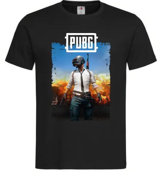 Мужская футболка Пабг персонаж Черный фото
