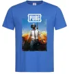 Мужская футболка Пабг персонаж Ярко-синий фото