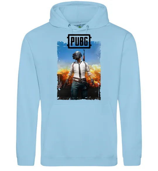Жіноча толстовка (худі) Пабг персонаж Блакитний фото