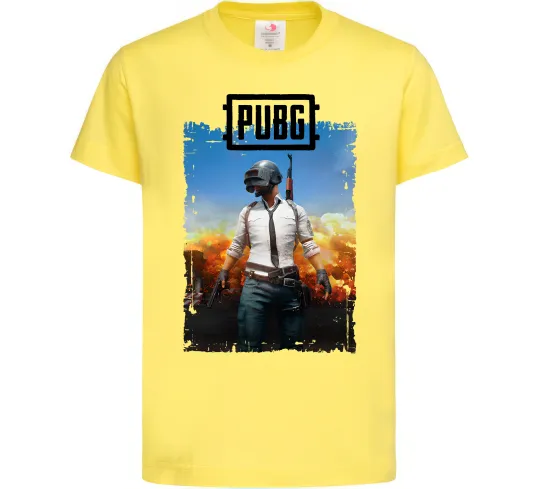 Дитяча футболка Пабг персонаж Лимонний фото