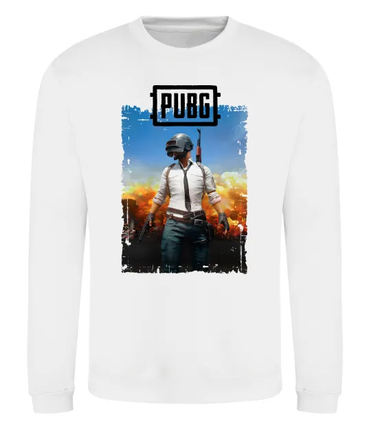 Світшот Пабг персонаж Білий фото