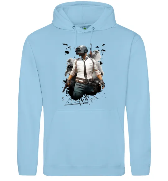 Женская толстовка (худи) Pubg hero Голубой фото