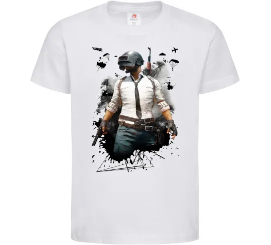 Детская футболка Pubg hero Белый фото