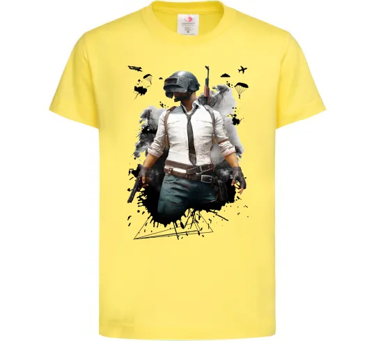 Детская футболка Pubg hero Лимонный фото