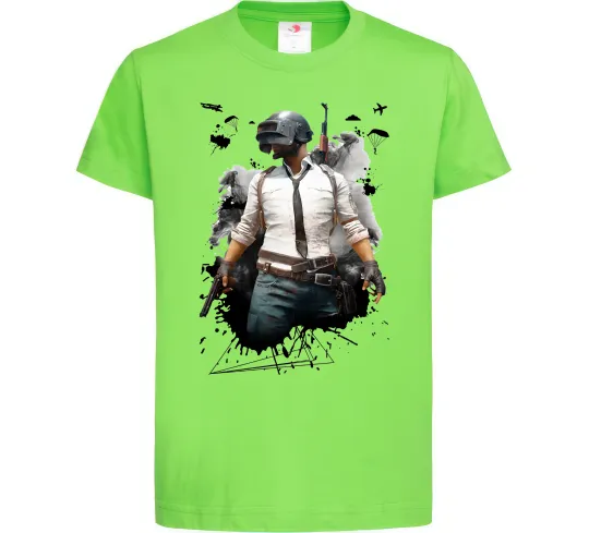 Детская футболка Pubg hero Лаймовый фото