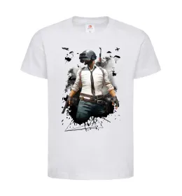 Детская футболка Pubg hero Белый фото