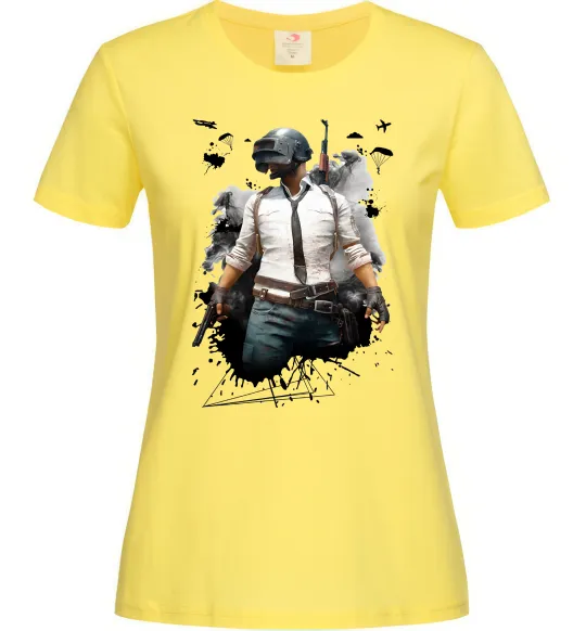 Женская футболка Pubg hero Лимонный фото