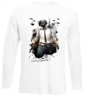 Лонгслив Pubg hero Белый фото