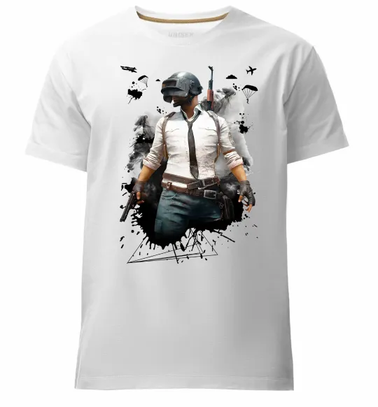 Чоловіча преміум футболка Pubg hero Білий фото