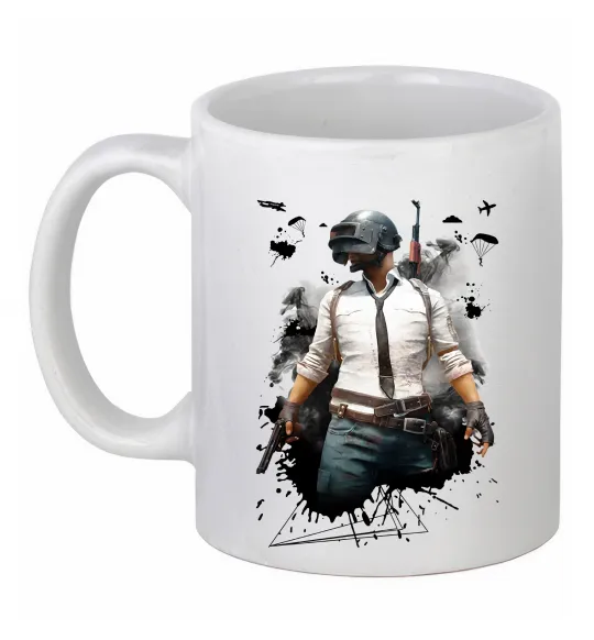 Чашка керамическая Pubg hero Белый фото