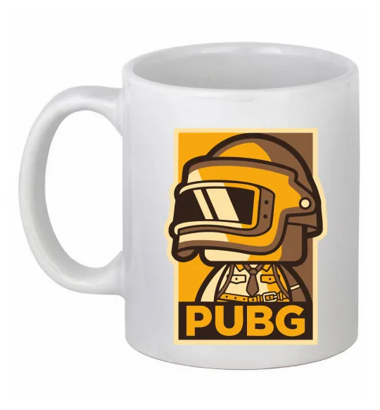 Чашка керамическая Pubg tiny Белый фото