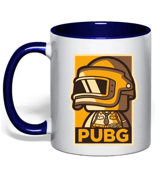 Чашка з кольоровою ручкою Pubg tiny Глибокий темно-синій фото