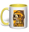 Чашка з кольоровою ручкою Pubg tiny Лимонний Чашка з кольоровою ручкою Pubg tiny Лимонний фото