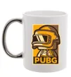 Чашка з кольоровою ручкою Pubg tiny Срібло Чашка з кольоровою ручкою Pubg tiny Срібло фото