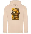 Мужская толстовка (худи) Pubg tiny Песочный фото