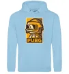 Мужская толстовка (худи) Pubg tiny Голубой фото