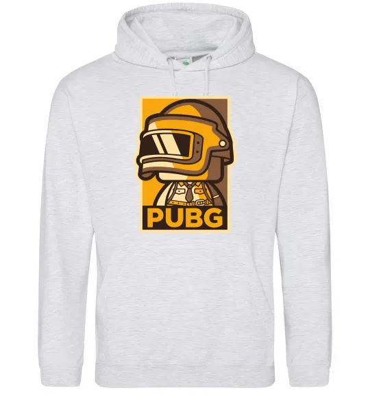 Женская толстовка (худи) Pubg tiny Серый меланж фото