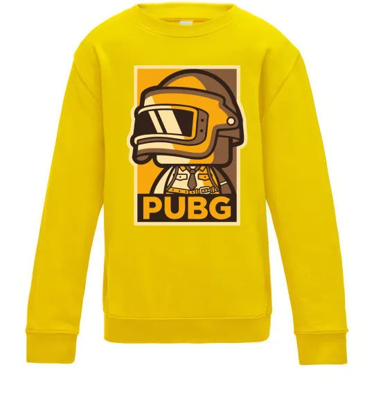 Детский Свитшот Pubg tiny Солнечно желтый фото