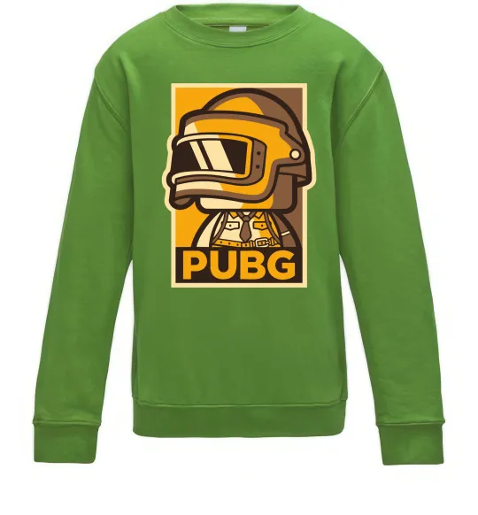 Детский Свитшот Pubg tiny Лаймовый фото