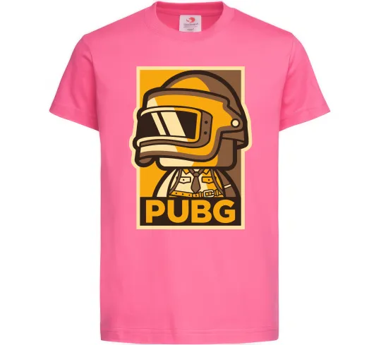 Детская футболка Pubg tiny Ярко-розовый фото