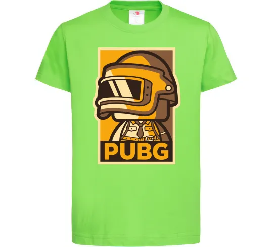 Детская футболка Pubg tiny Лаймовый фото